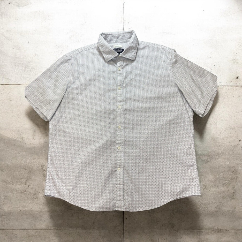 Jos. A. Bank Comfort Stretch Tailored Fit Short Sleeve Shirt - XL